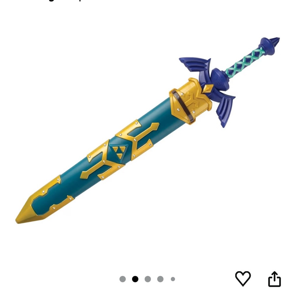 NWT Authentic The Legend of Zelda Link Sword Official Nintendo 26" Disguise Co.